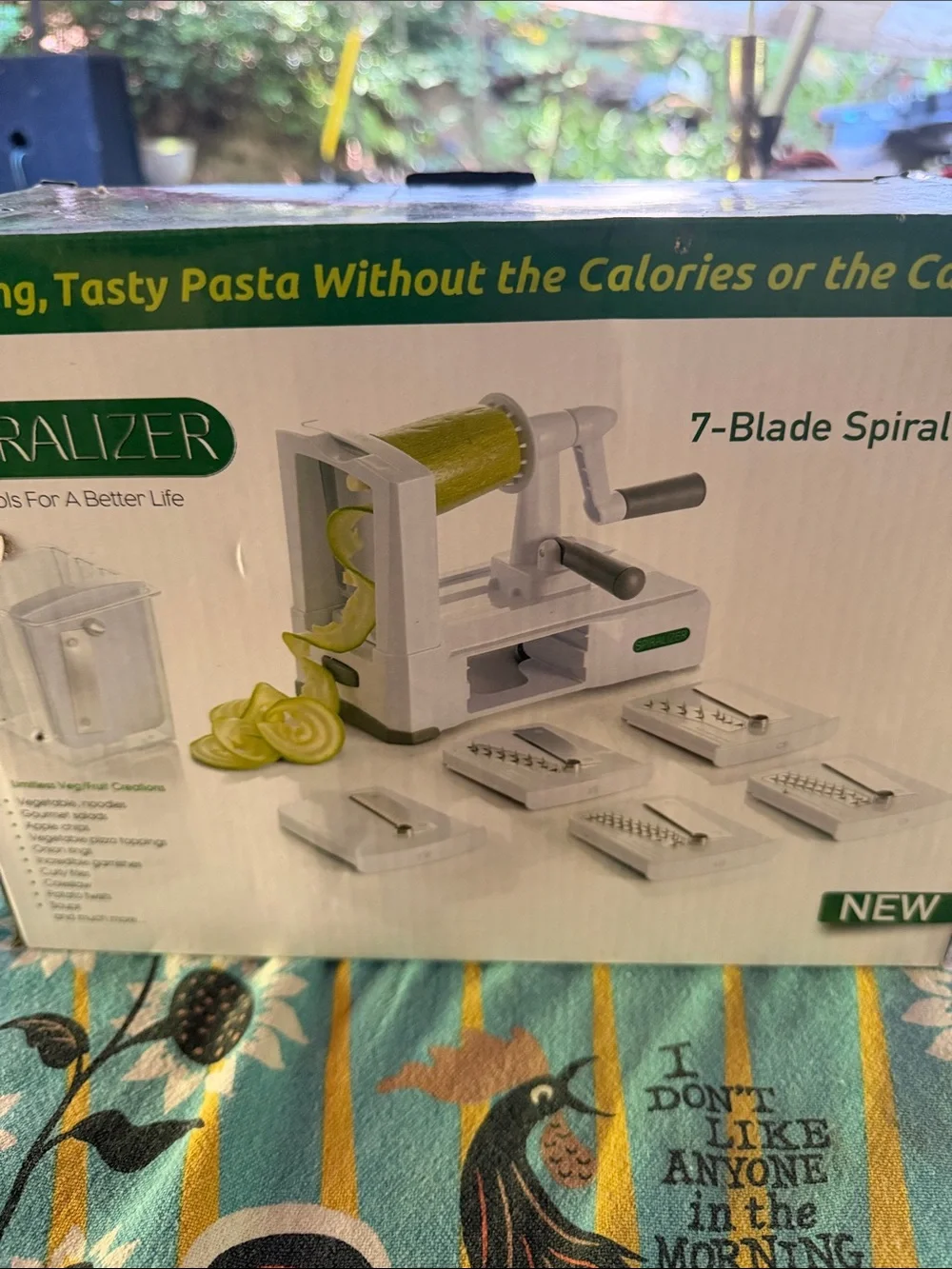 Spiralizer Manual Spiral Vegetable Slicer - 7 blades